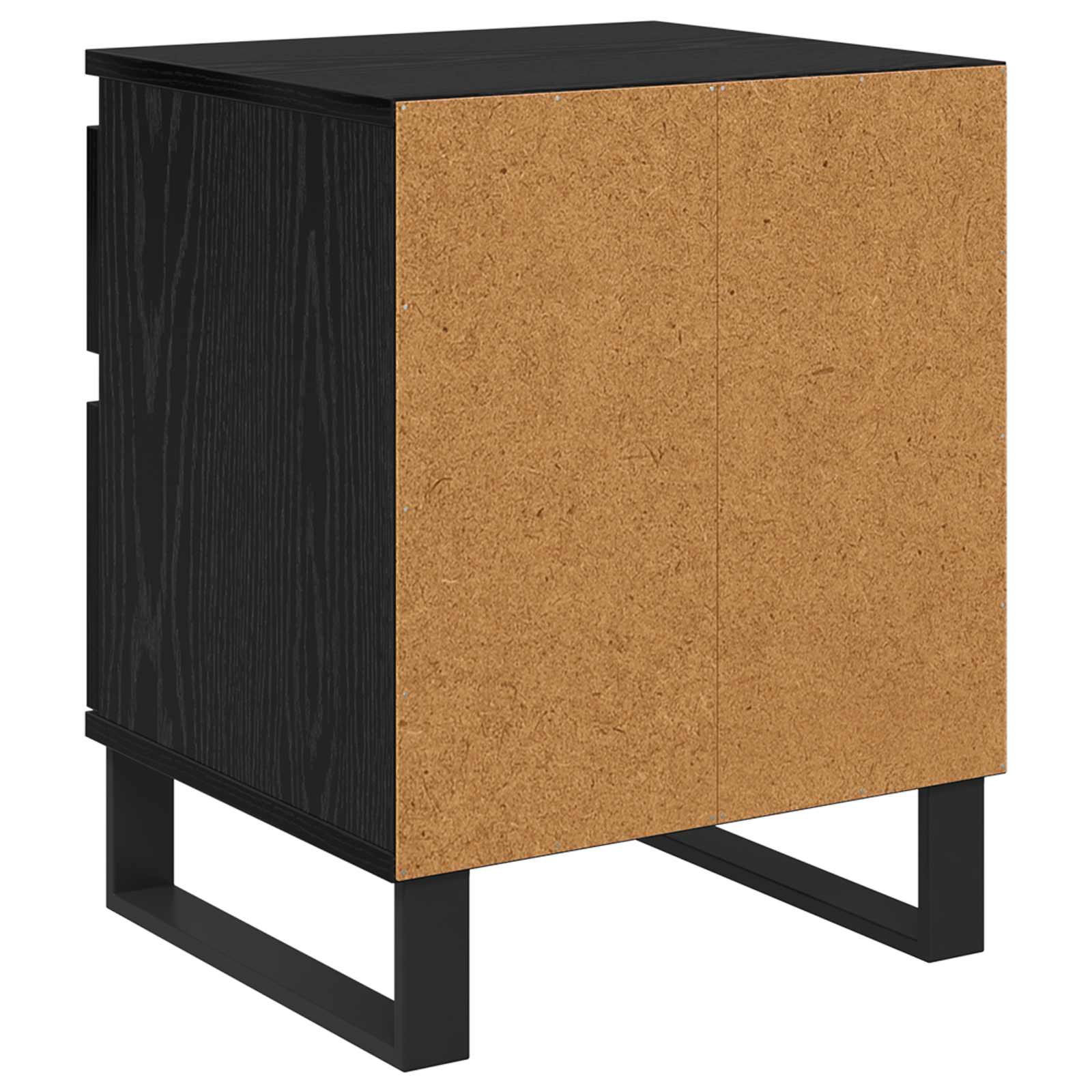 Noční Skříňka 2 Ks Černý Dub 40 X 35 X 50 Cm Kompozitní Dřevo