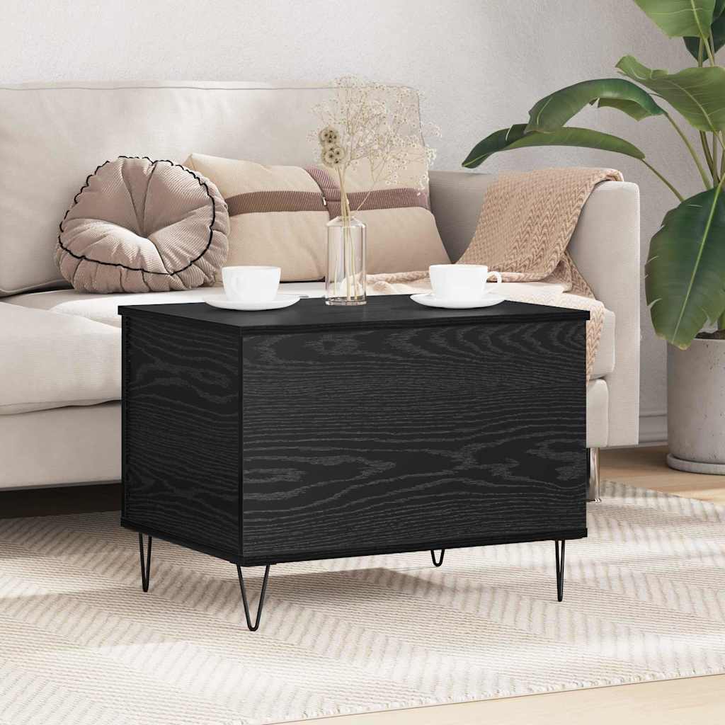 Konferenční Stolek Černý Dub 60 X 44,5 X 45 Cm Kompozitní Dřevo