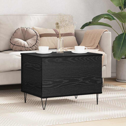 Konferenční Stolek Černý Dub 60 X 44,5 X 45 Cm Kompozitní Dřevo