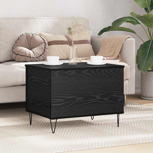 Konferenční Stolek Černý Dub 60 X 44,5 X 45 Cm Kompozitní Dřevo