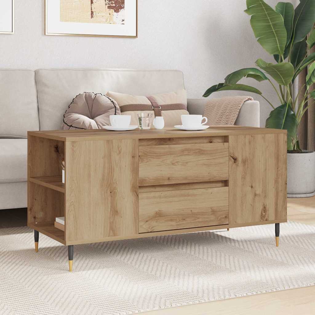 Konferenční Stolek Artisanový Dub 102 X 44,5 X 50 Cm
