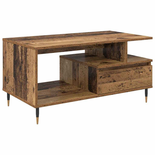 Konferenční Stolek Staré Dřevo 90 X 49 X 45 Cm Kompozitní Dřevo