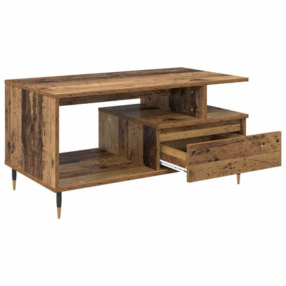 Konferenční Stolek Staré Dřevo 90 X 49 X 45 Cm Kompozitní Dřevo