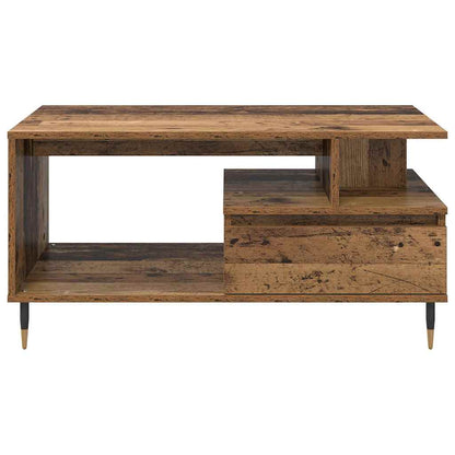 Konferenční Stolek Staré Dřevo 90 X 49 X 45 Cm Kompozitní Dřevo