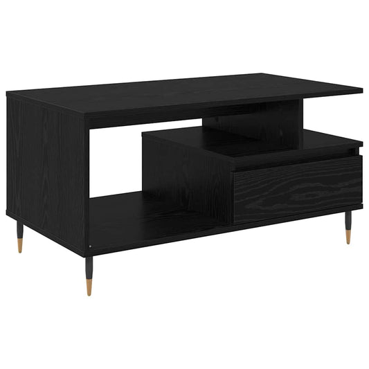 Konferenční Stolek Černý Dub 90 X 49 X 45 Cm Kompozitní Dřevo