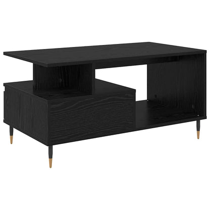 Konferenční Stolek Černý Dub 90 X 49 X 45 Cm Kompozitní Dřevo