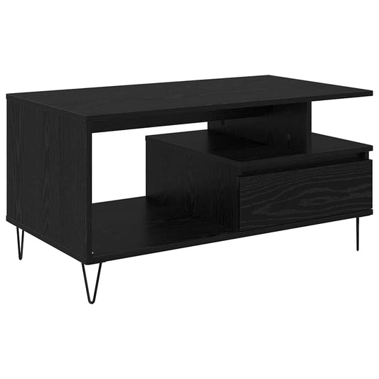 Konferenční Stolek Černý Dub 90 X 49 X 45 Cm Kompozitní Dřevo