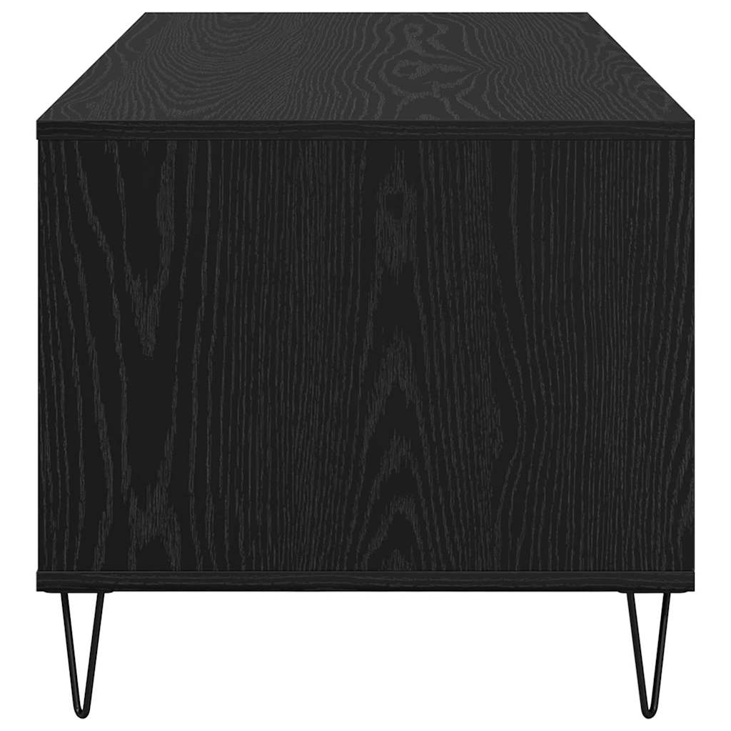 Konferenční Stolek Černý Dub 90 X 49 X 45 Cm Kompozitní Dřevo