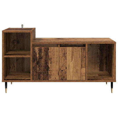 Televizní Skříň 100 X 35 X 55 Cm Staré Dřevo Kompozitní Dřevo