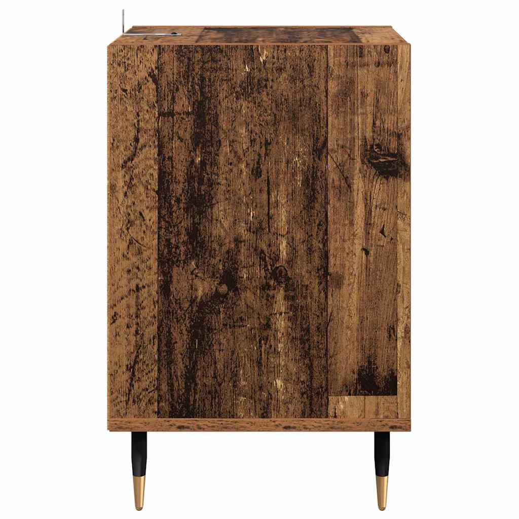 Televizní Skříň 100 X 35 X 55 Cm Staré Dřevo Kompozitní Dřevo