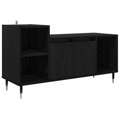 Televizní Skříň 100 X 35 X 55 Cm Černý Dub Kompozitní Dřevo