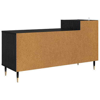 Televizní Skříň 100 X 35 X 55 Cm Černý Dub Kompozitní Dřevo