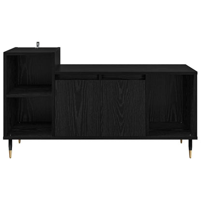 Televizní Skříň 100 X 35 X 55 Cm Černý Dub Kompozitní Dřevo