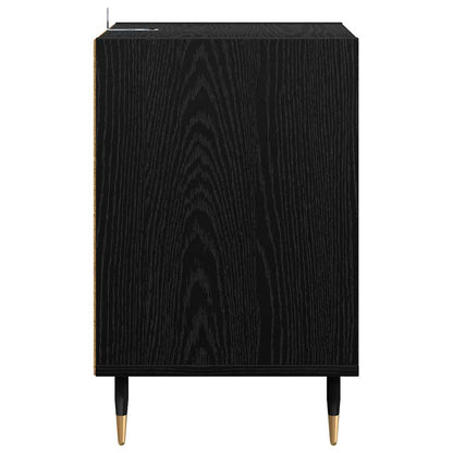 Televizní Skříň 100 X 35 X 55 Cm Černý Dub Kompozitní Dřevo