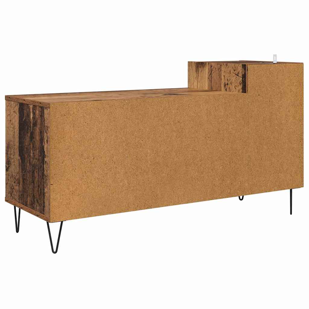 Televizní Skříň 100 X 35 X 55 Cm Staré Dřevo Kompozitní Dřevo