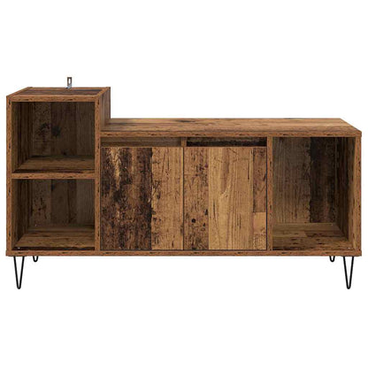Televizní Skříň 100 X 35 X 55 Cm Staré Dřevo Kompozitní Dřevo
