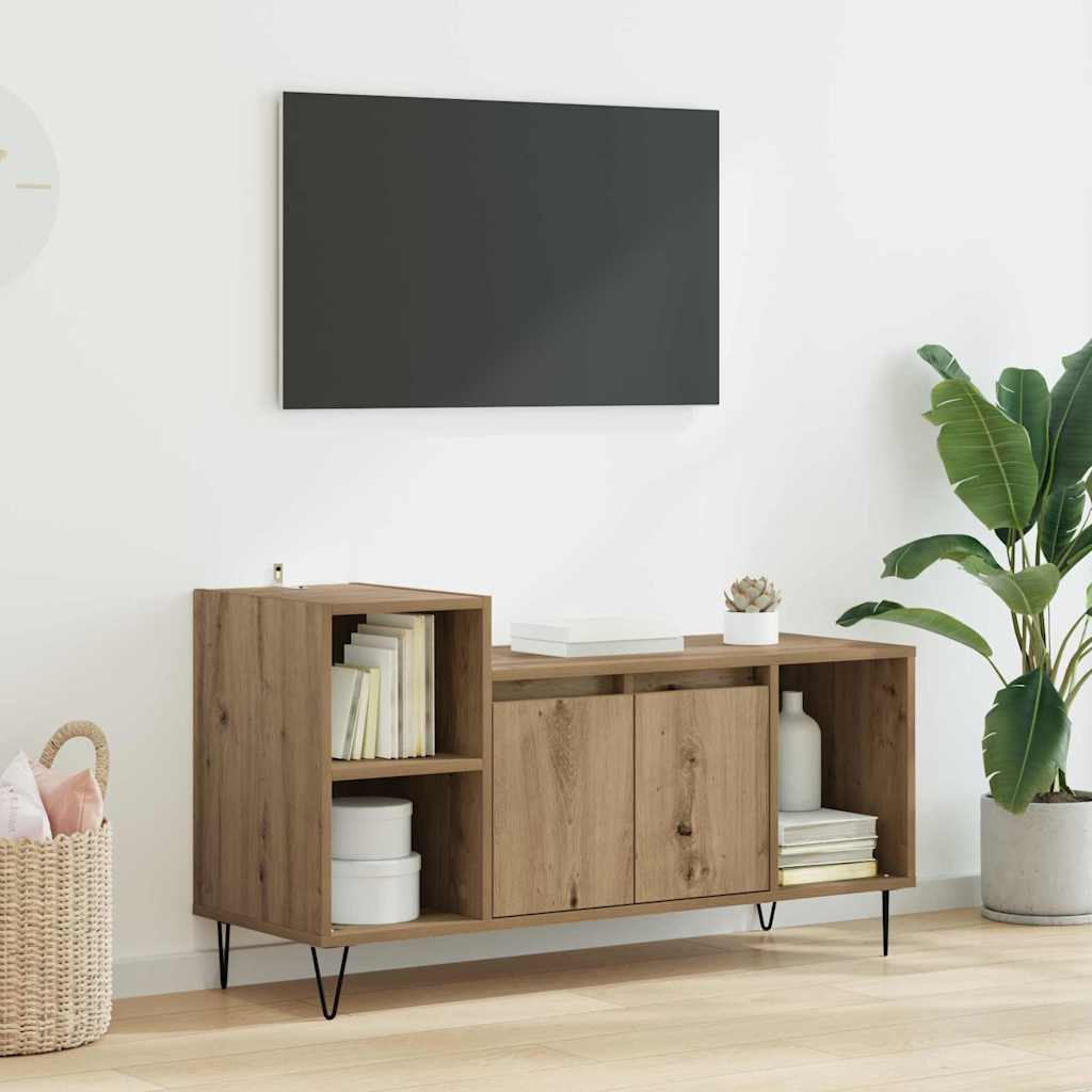 Televizní Skříň 100 X 35 X 55 Cm Artisanový Dub