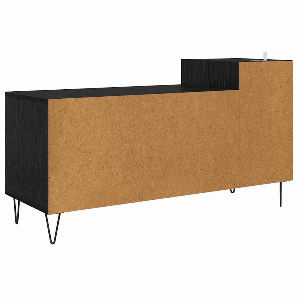 Televizní Skříň 100 X 35 X 55 Cm Černý Dub Kompozitní Dřevo
