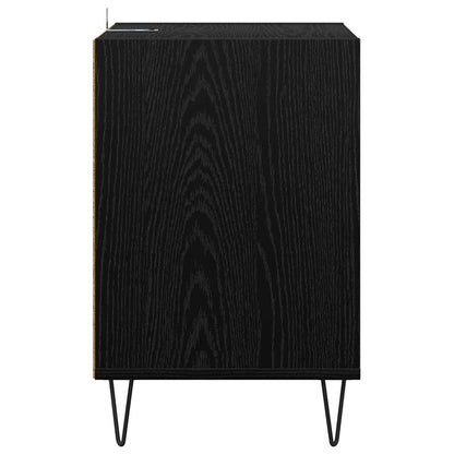 Televizní Skříň 100 X 35 X 55 Cm Černý Dub Kompozitní Dřevo