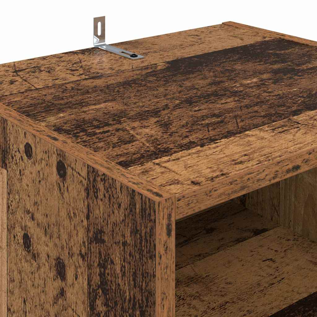 Televizní Skříň 160 X 35 X 55 Cm Staré Dřevo Kompozitní Dřevo