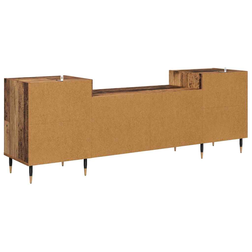 Televizní Skříň 160 X 35 X 55 Cm Staré Dřevo Kompozitní Dřevo