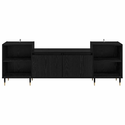Televizní Skříň 160 X 35 X 55 Cm Černý Dub Kompozitní Dřevo