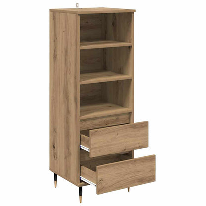 Vysoký Bufet Artisanový Dub 40 X 36 X 110 Cm Kompozitní Dřevo