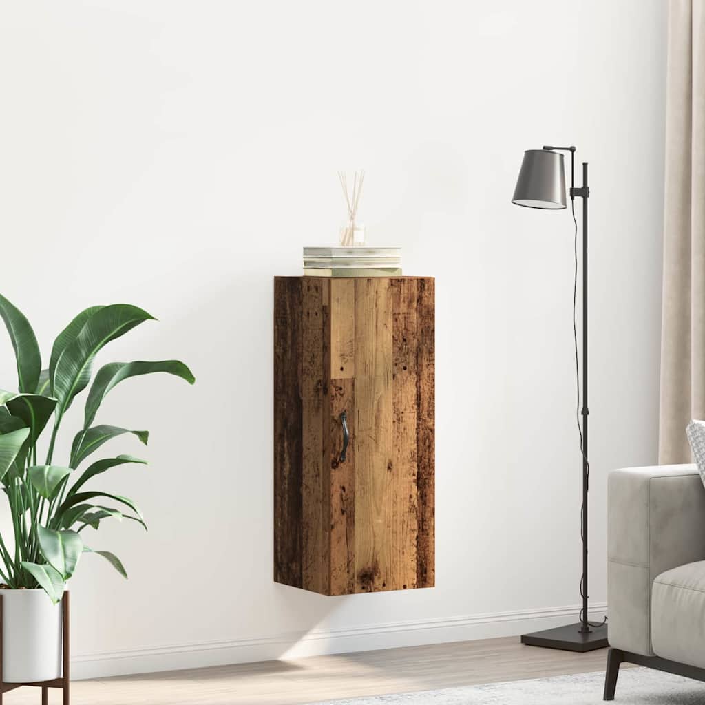 Nástěnná Skříňka Staré Dřevo 34,5 X 34 X 90 Cm Kompozitní Dřevo