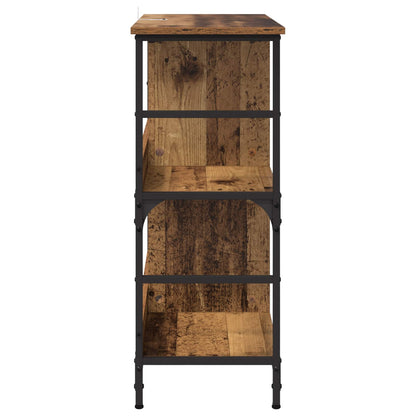 Knihovna 4 Úrovní 78,5 X 33 X 82 Cm Kompozitní Dřevo