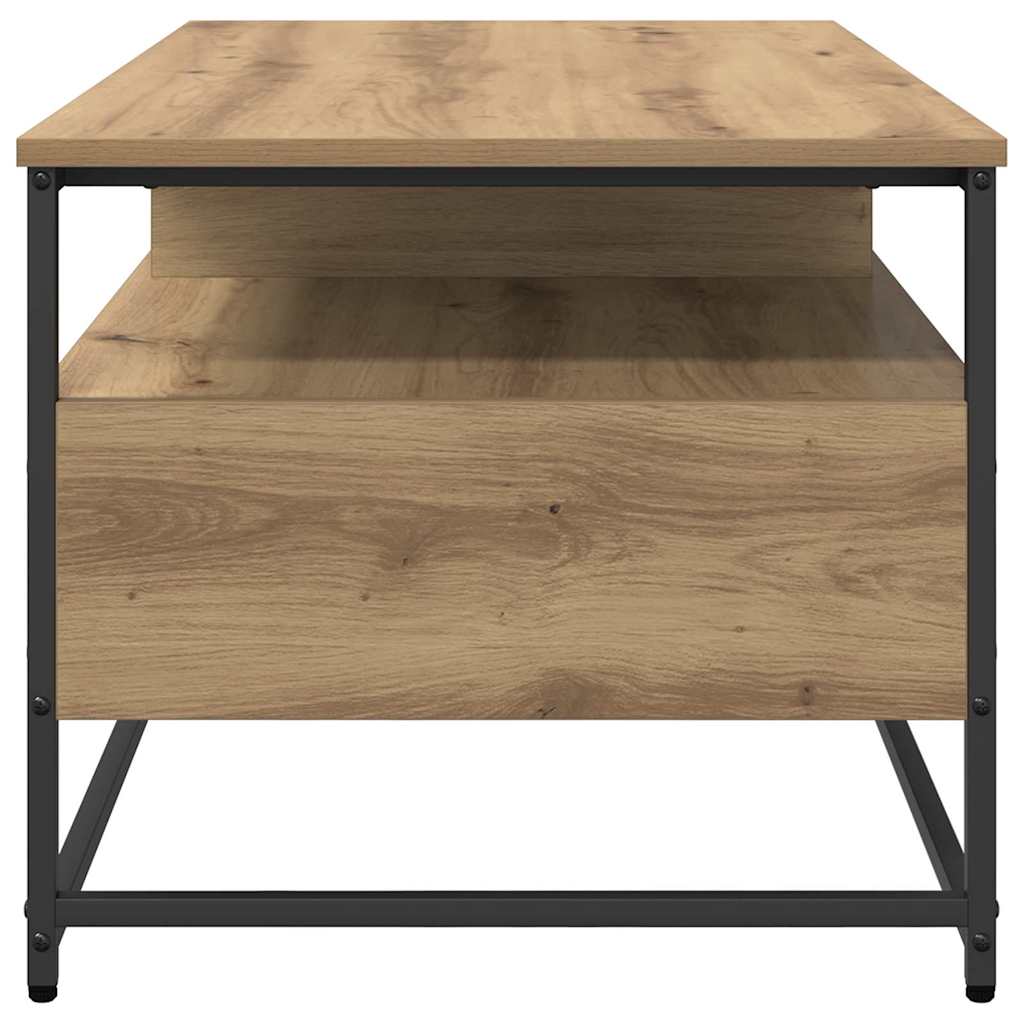 Konferenční Stolek Artisanový Dub 100 X 51 X 45 Cm