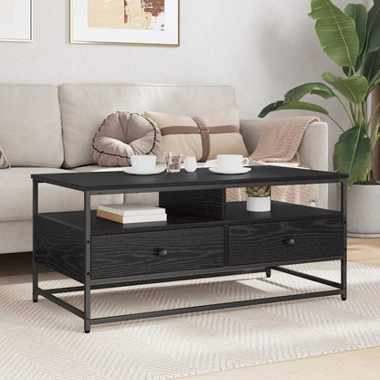 Konferenční Stolek Černý Dub 100 X 51 X 45 Cm Kompozitní Dřevo