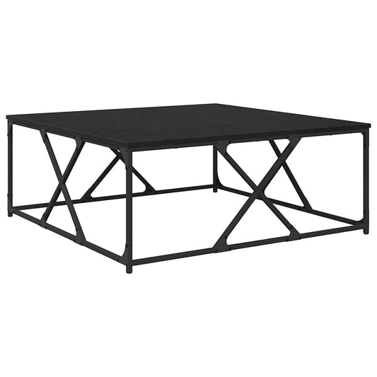 Konferenční Stolek Černý Dub 100 X 100 X 40 Cm Kompozitní Dřevo