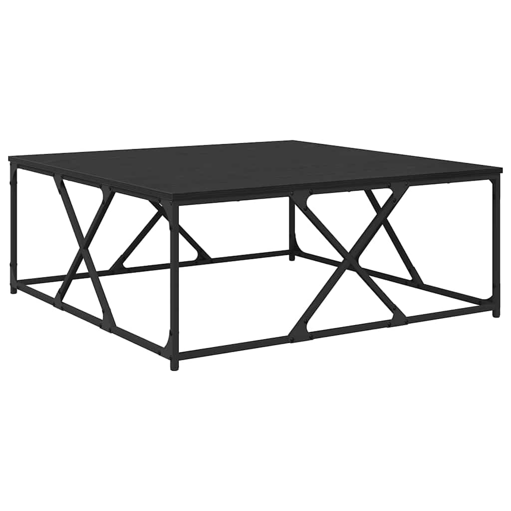 Konferenční Stolek Černý Dub 100 X 100 X 40 Cm Kompozitní Dřevo