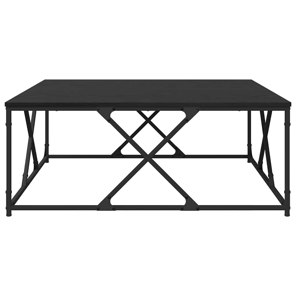 Konferenční Stolek Černý Dub 100 X 100 X 40 Cm Kompozitní Dřevo