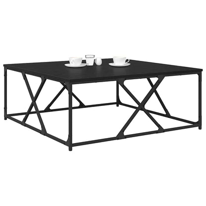 Konferenční Stolek Černý Dub 100 X 100 X 40 Cm Kompozitní Dřevo