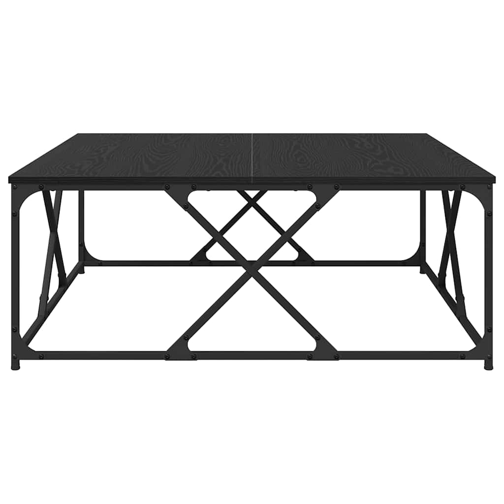 Konferenční Stolek Černý Dub 100 X 100 X 40 Cm Kompozitní Dřevo