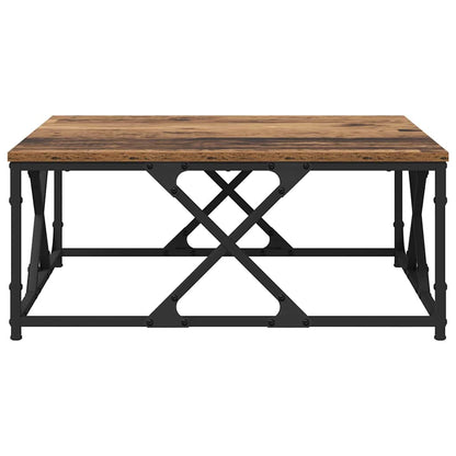 Konferenční Stolek Staré Dřevo 70 X 70 X 30 Cm Kompozitní Dřevo
