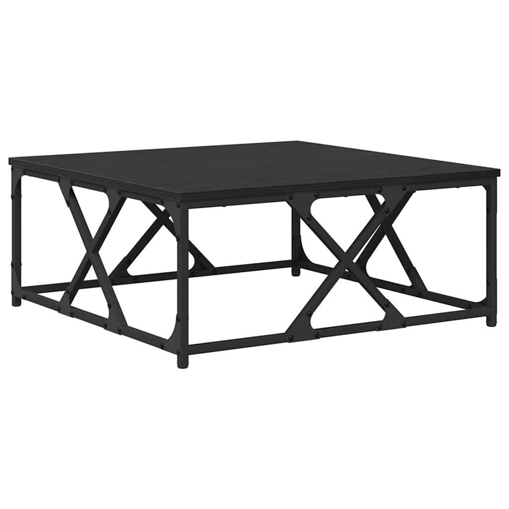 Konferenční Stolek Černý Dub 70 X 70 X 30 Cm Kompozitní Dřevo