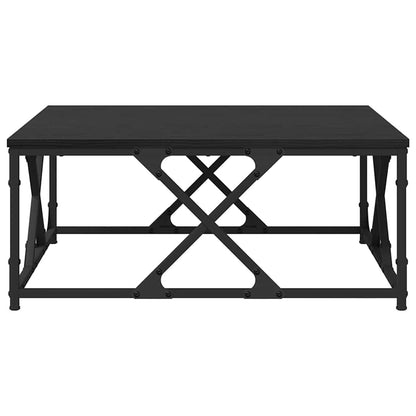 Konferenční Stolek Černý Dub 70 X 70 X 30 Cm Kompozitní Dřevo