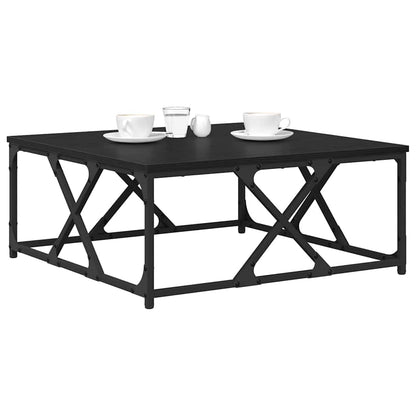 Konferenční Stolek Černý Dub 70 X 70 X 30 Cm Kompozitní Dřevo