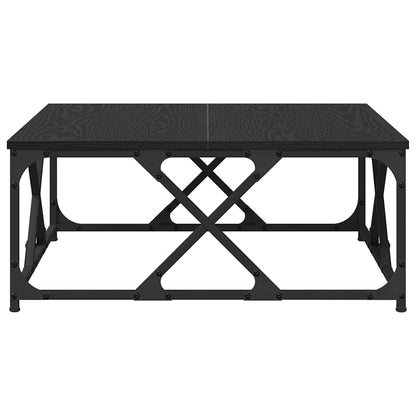 Konferenční Stolek Černý Dub 70 X 70 X 30 Cm Kompozitní Dřevo