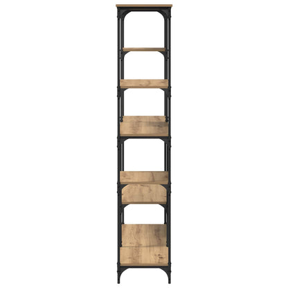 Knihovna 5 Úrovní 99 X 35,5 X 176 Cm Kompozitní Dřevo