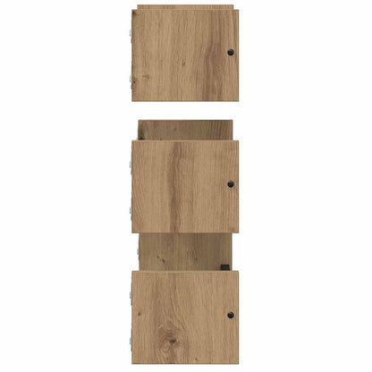 Sada Nástěnných Polic 3 Pcs Artisanový Dub 40X16X14Cm