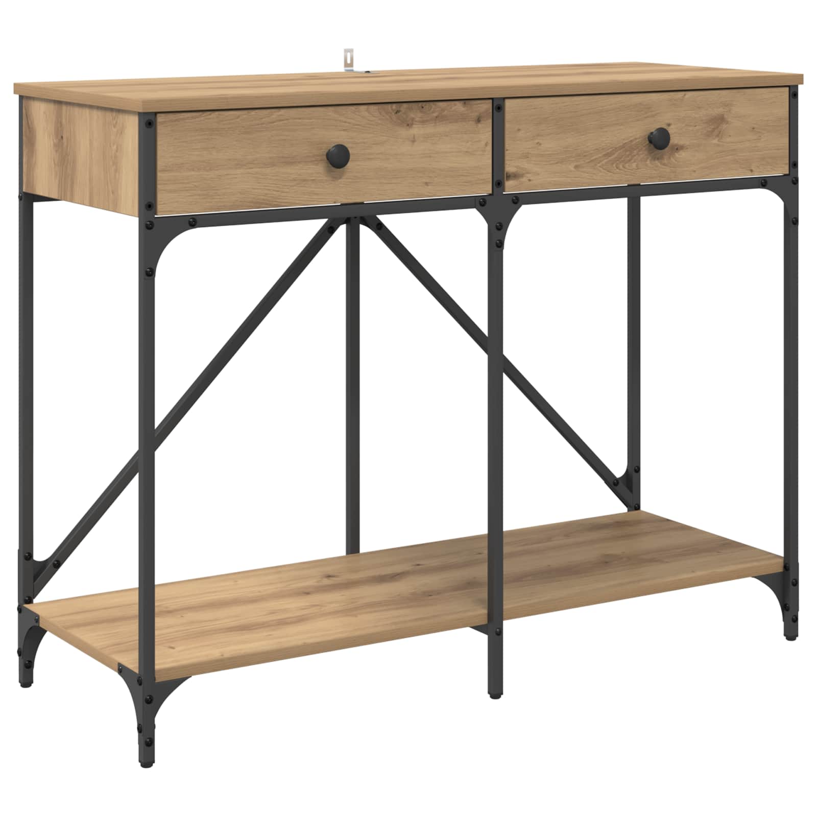 Konzolový Stolek Artisanový Dub 100 X 39 X 78,5 Cm