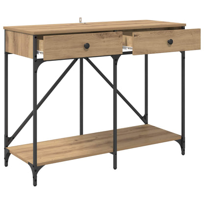 Konzolový Stolek Artisanový Dub 100 X 39 X 78,5 Cm
