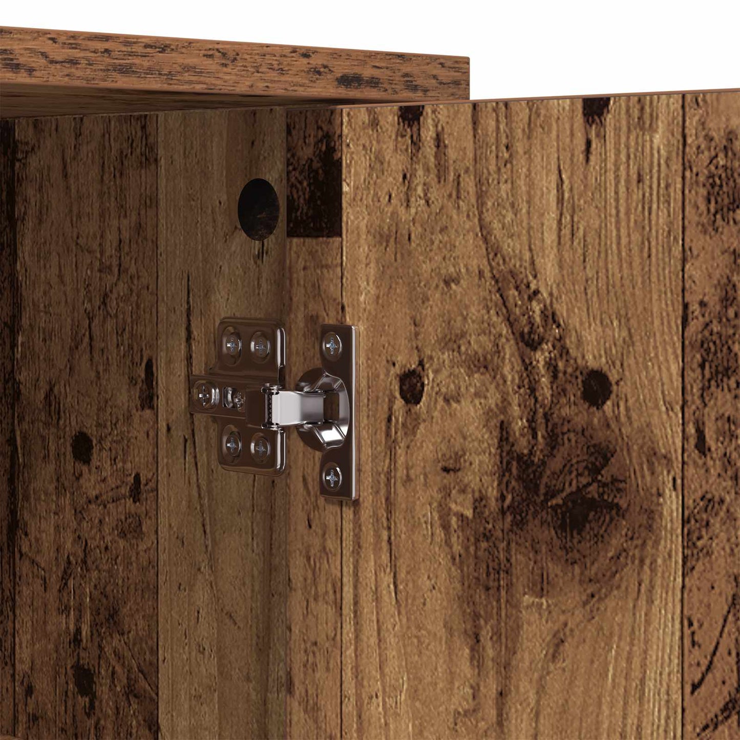 Servírovací Skříň Staré Dřevo 70 X 30 X 80 Cm Kompozitní Dřevo
