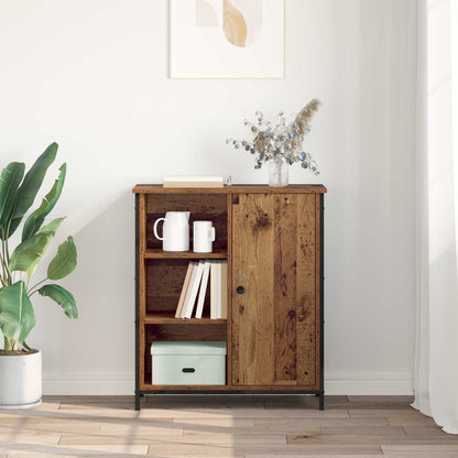 Servírovací Skříň Staré Dřevo 70 X 30 X 80 Cm Kompozitní Dřevo