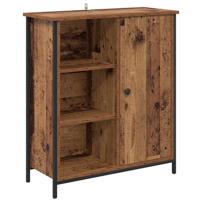 Servírovací Skříň Staré Dřevo 70 X 30 X 80 Cm Kompozitní Dřevo
