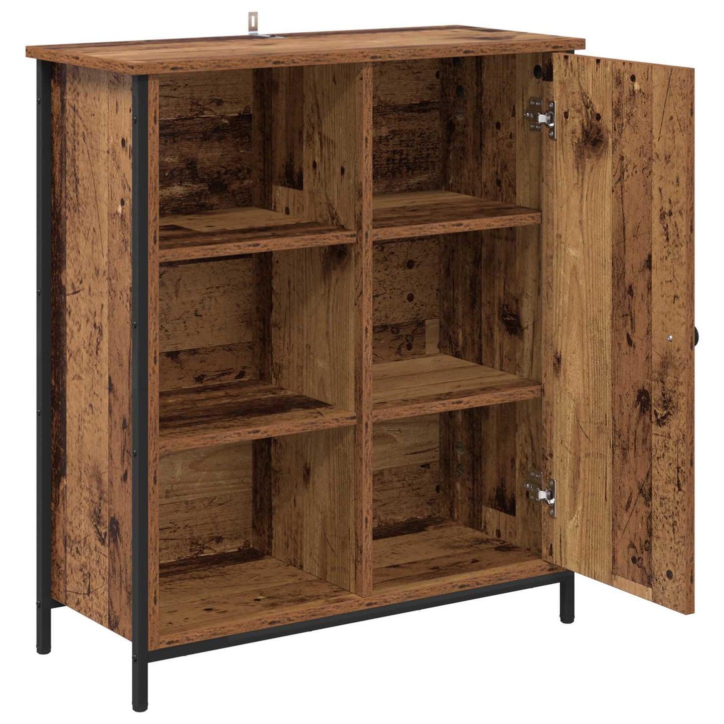 Servírovací Skříň Staré Dřevo 70 X 30 X 80 Cm Kompozitní Dřevo