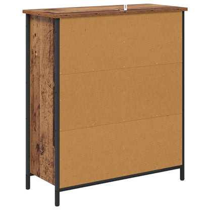 Servírovací Skříň Staré Dřevo 70 X 30 X 80 Cm Kompozitní Dřevo